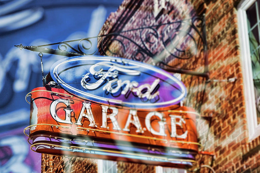 Ford Garage Photograph by Steve Sullivan