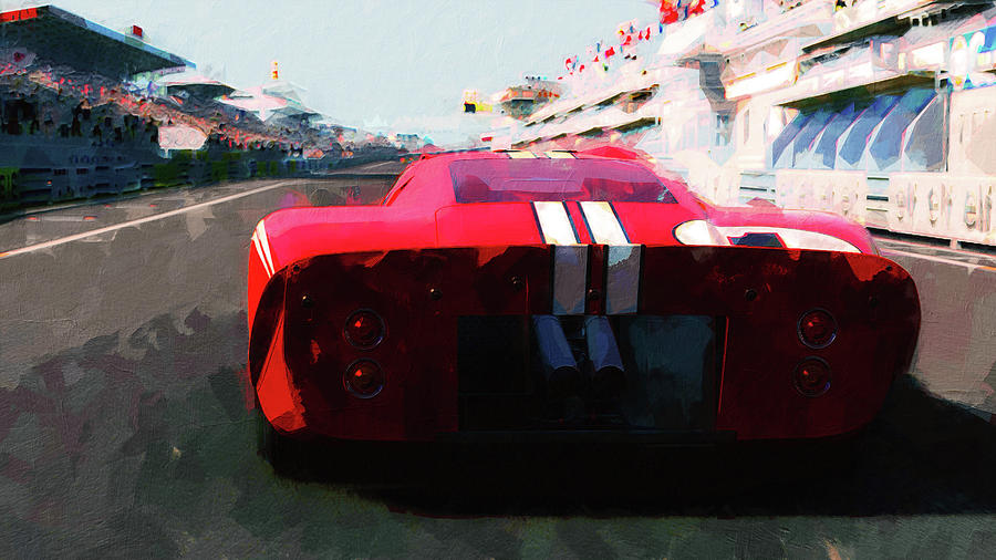 Ford GT40 MkIV - 01 Painting by AM FineArtPrints