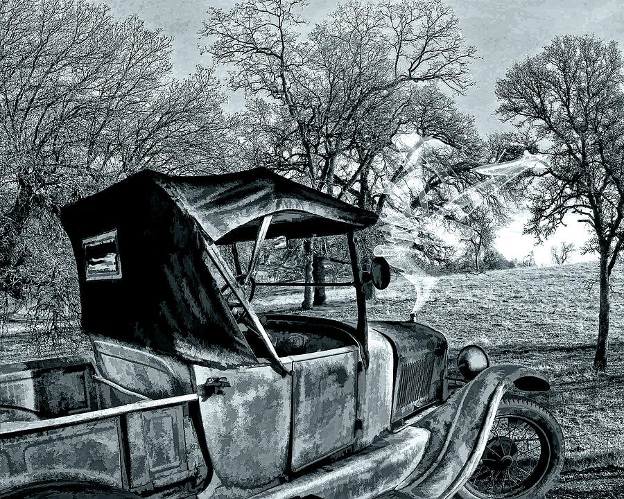 Landscape Photograph - Ford Model-T on Brewer Road by William Havle
