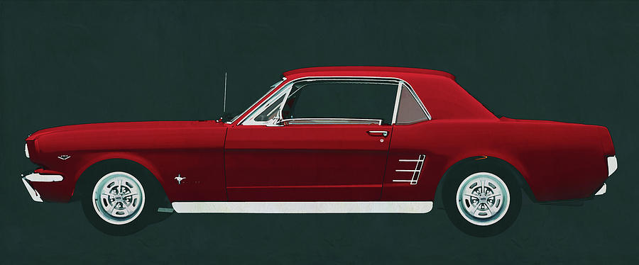 Ford Mustang 1964 GT Painting by Jan Keteleer