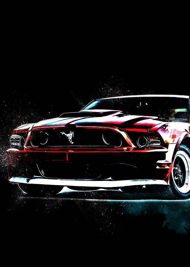 Ford Mustang Boss 302 Ford Ford Mustang Race Red Muscle Digital Art by ...