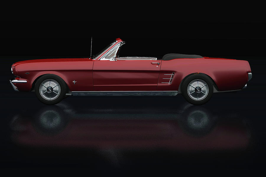 Ford Mustang Convertible Lateral View Photograph by Jan Keteleer