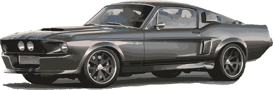 Ford Mustang Eleanor Canvas Print Painting by Griffiths Gray - Fine Art ...