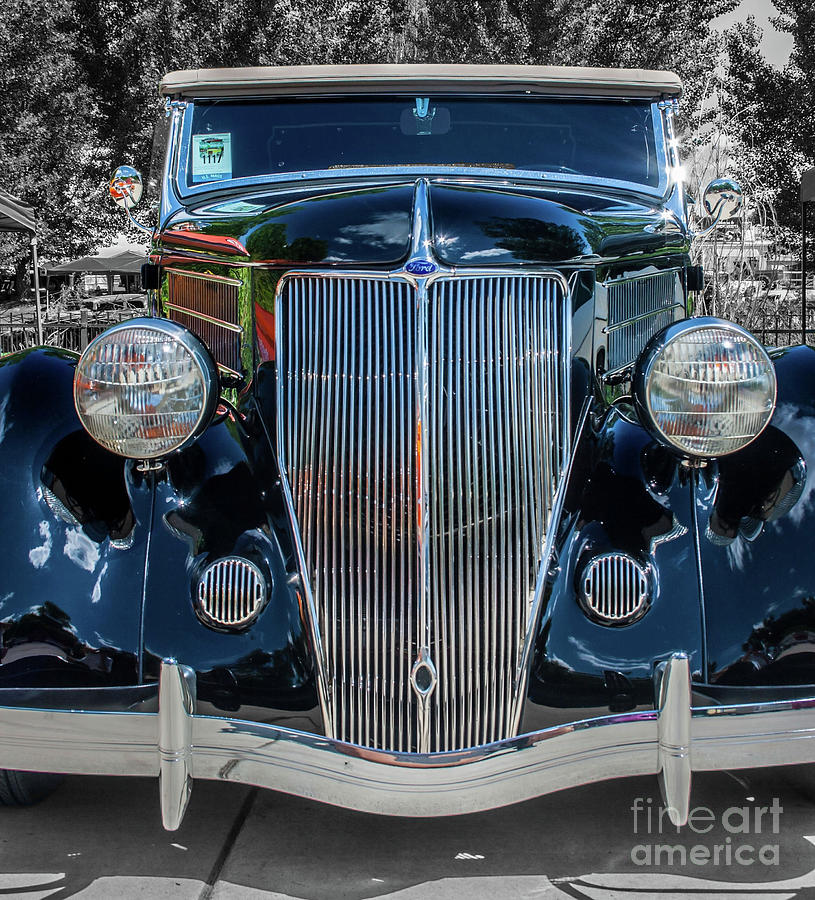 Ford Roadster Front View Photograph by Tony Baca - Fine Art America