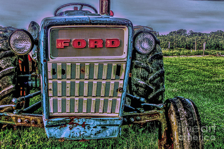 Ford Tractor Grill Photograph by Sandy Moulder