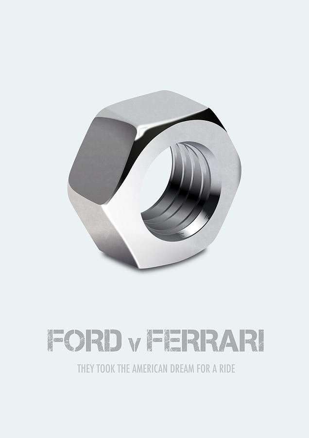 Matt Damon Digital Art - Ford v Ferrari - Alternative Movie Poster by Movie Poster Boy