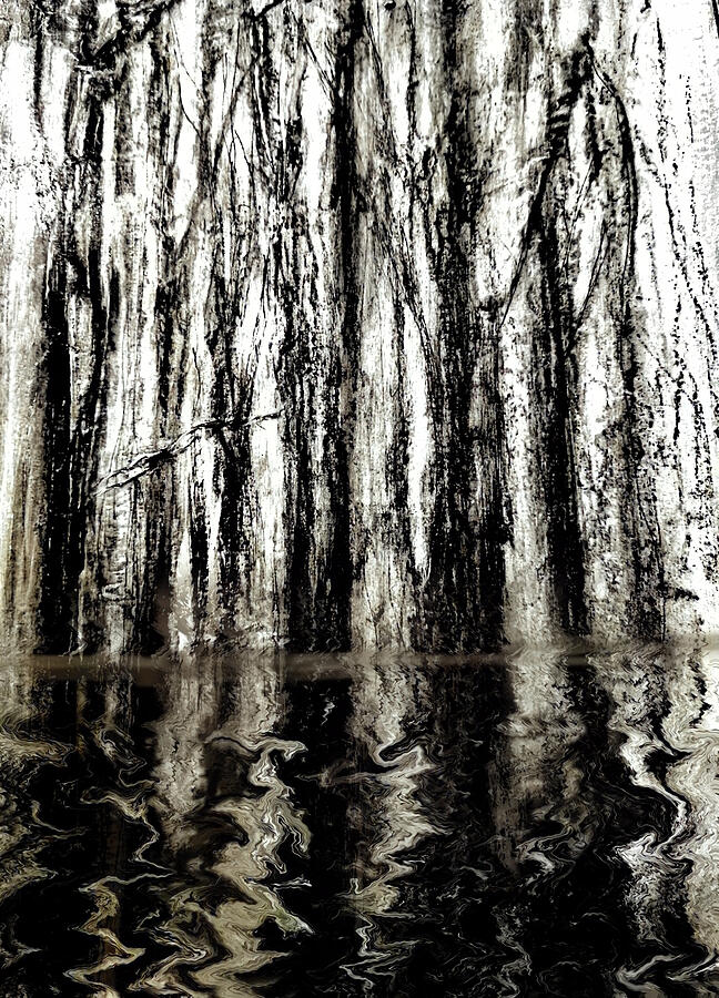 Foreboding Swamp Mixed Media by Sharon Williams Eng