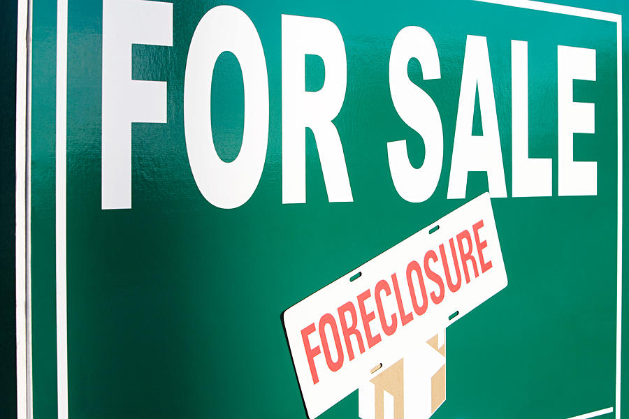 Foreclosure sign Photograph by Image Source
