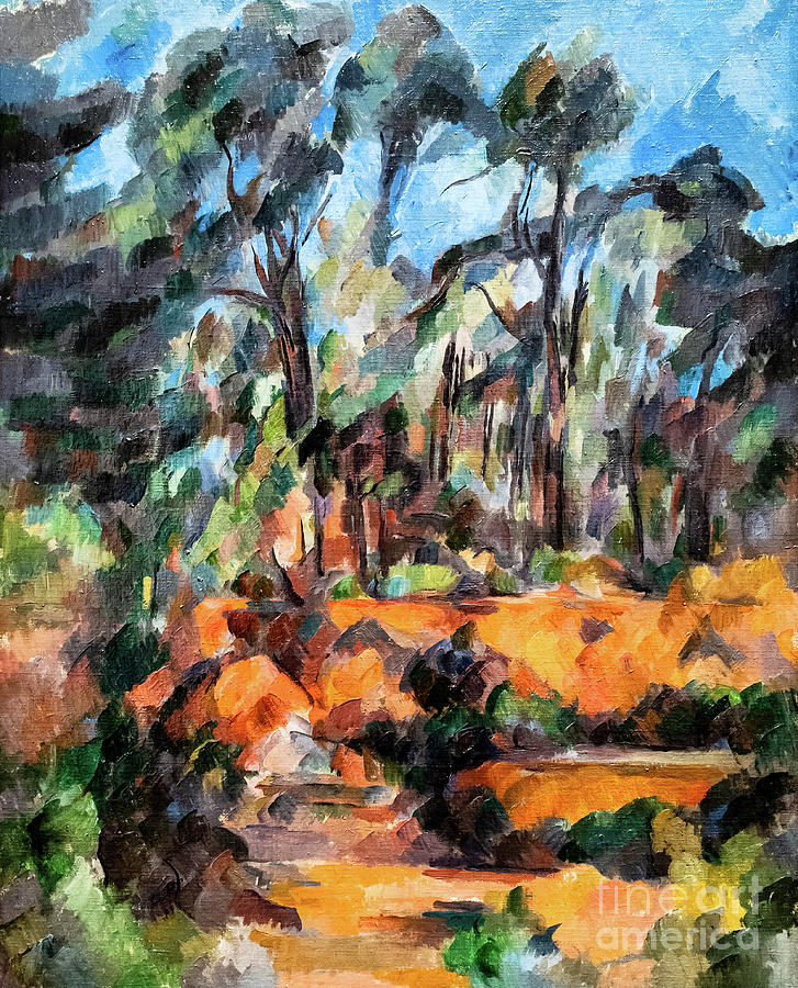 Forest 1904 by Paul Cezanne Painting by Paul Cezanne