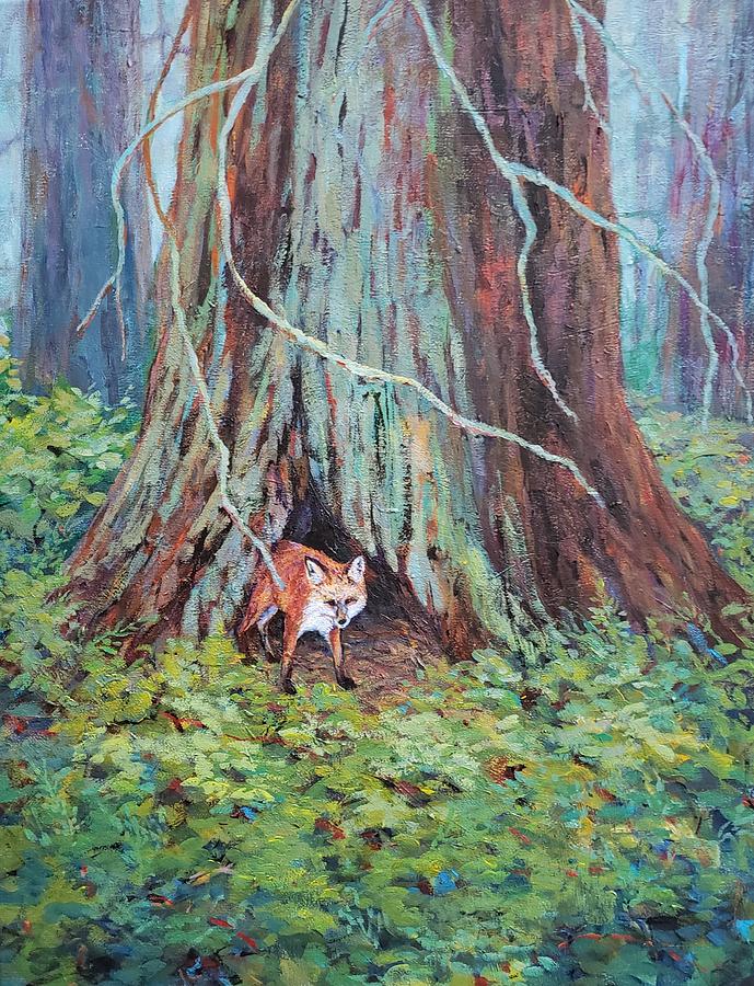 Forest aAbode Painting by Peggy Wilson