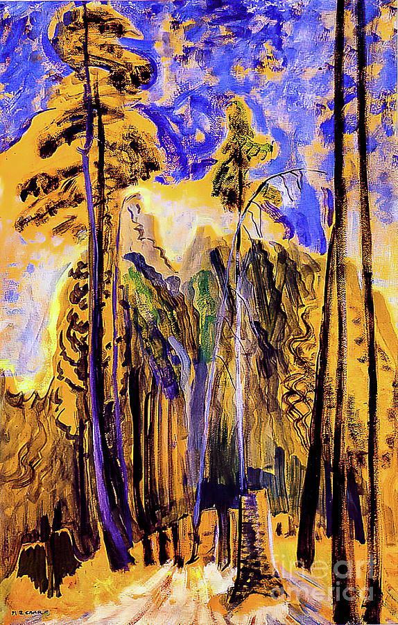 Forest by Emily Carr 1940 Painting by Emily Carr