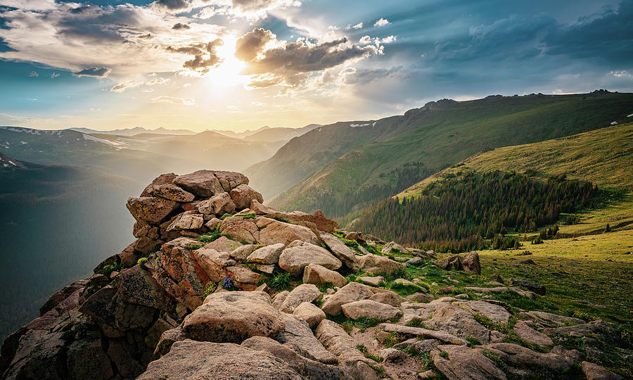 Forest Canyon Overlook of Rocky Mountain Photograph by Rose and Charles Cox Forest Canyon Overlook of Rocky Mountain Photograph by Rose and Charles Cox
