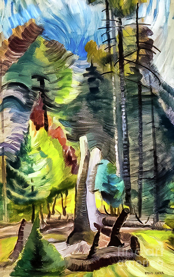 Forest Clearing By Emily Carr 1938 Painting By Emily Carr   Pixels