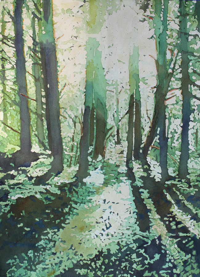 Forest Drama Painting by Jenny Armitage
