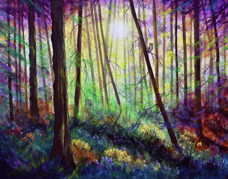 Forest Dream Painting by Laura Iverson