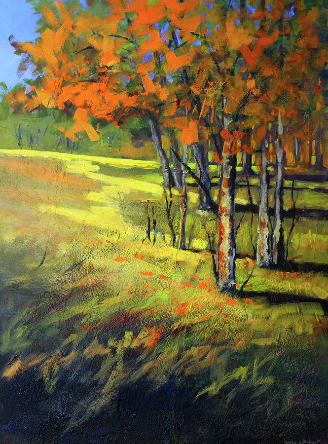 Forest Edge Painting by Nancy Merkle