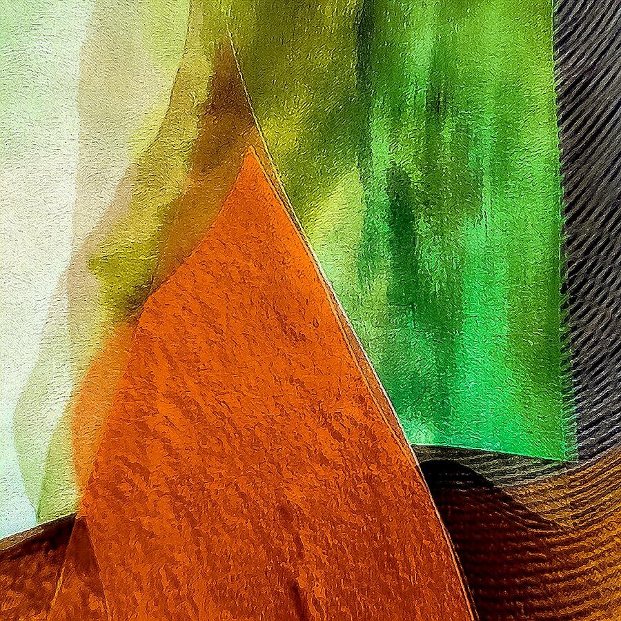 Abstract Digital Art - Forest embrace abstract landscape  by Silver Pixie