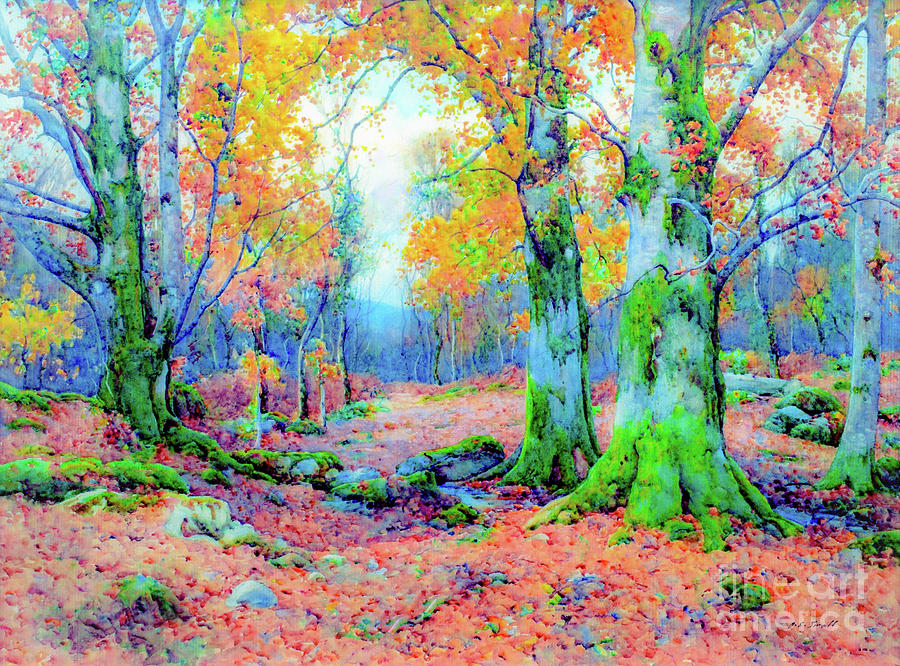 Fall Painting - Forest Enchantment by Jane Small
