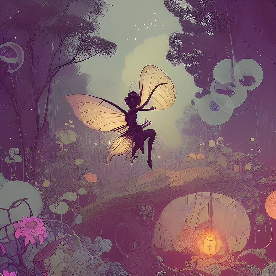 Forest Fairy Digital Art by Beverly Read