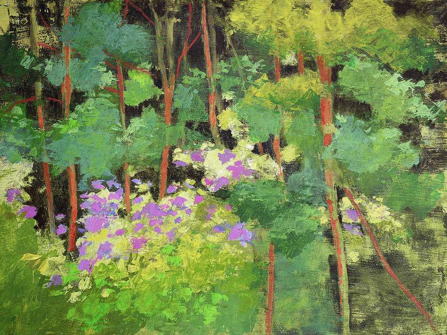 Forest Flowers Painting by Melody Cleary