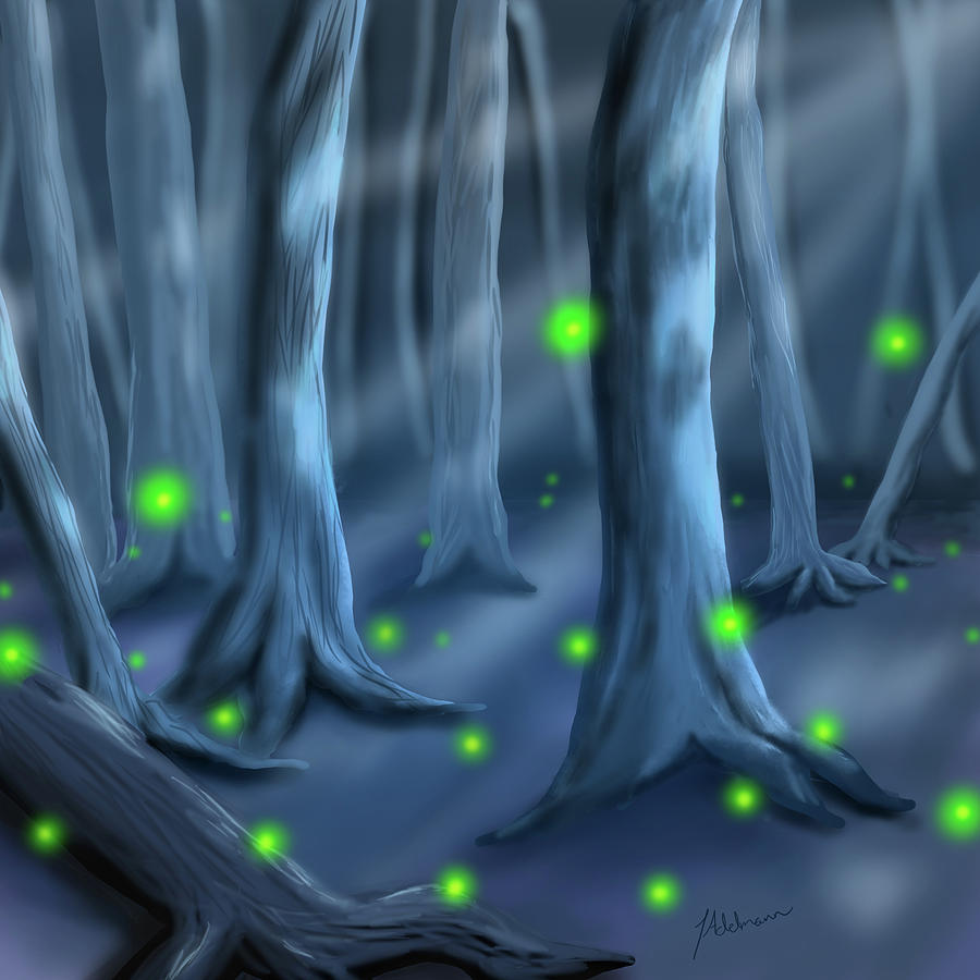 Forest from a Dream Digital Art by Jessie Adelmann