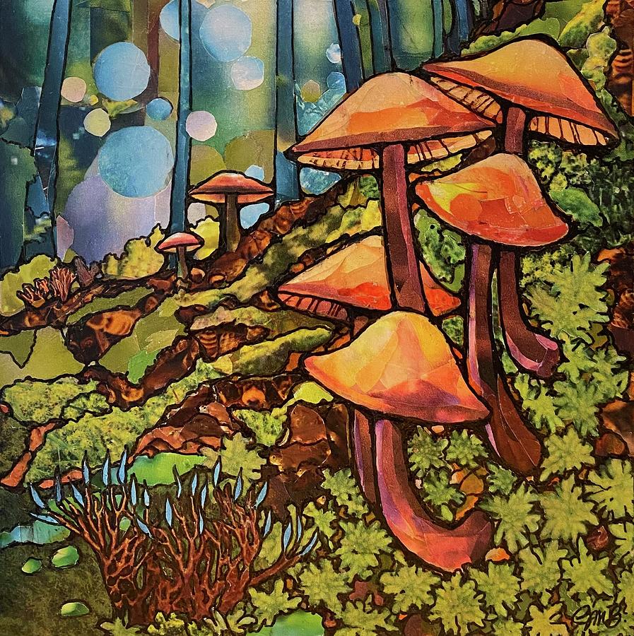 Forest Fungi Mixed Media by Robin Birrell