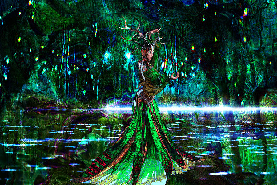 Forest Goddess 13 Digital Art by Lisa Yount