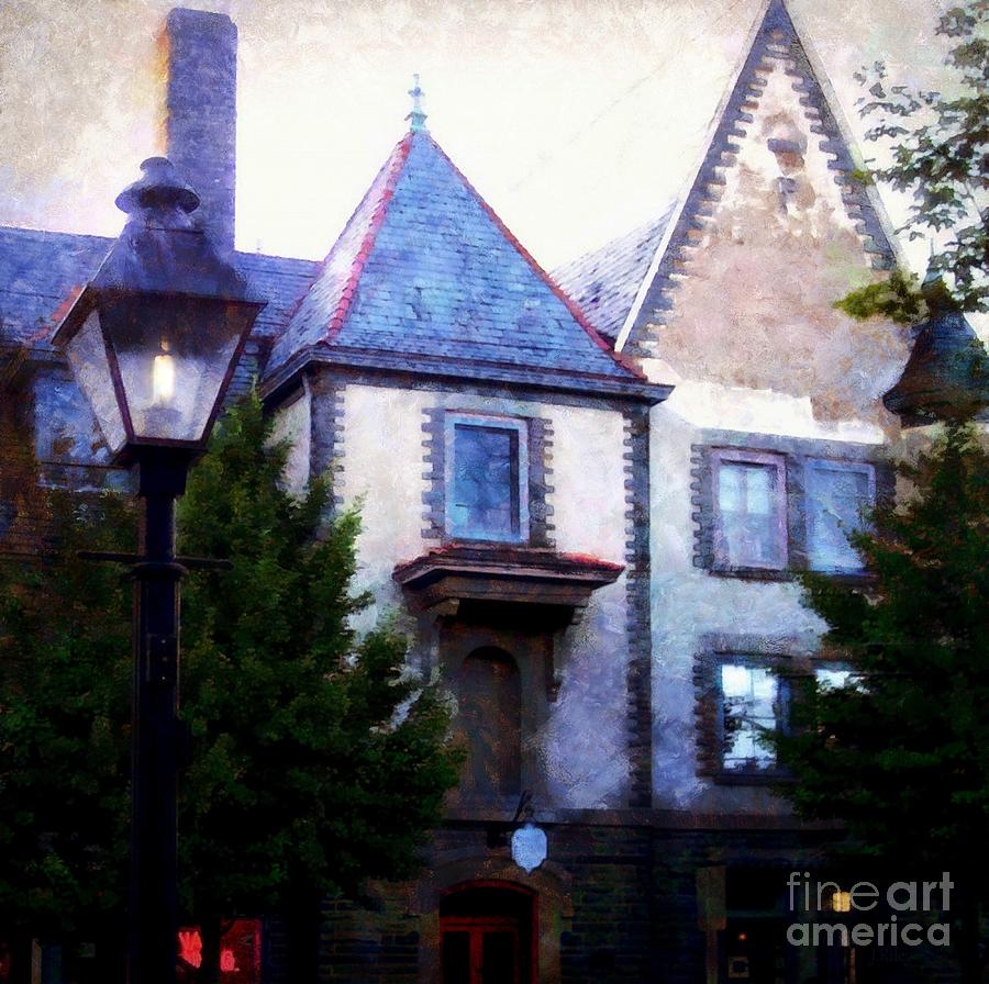 Forest Hall Milford PA by Lamplight Photograph by Janine Riley