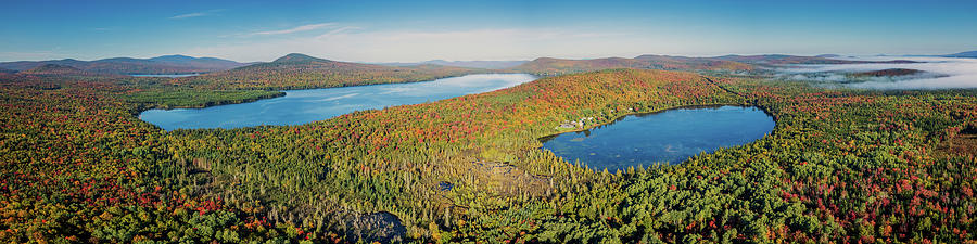Forest Lake And Great Averill Pond Panorama Photograph by John Rowe