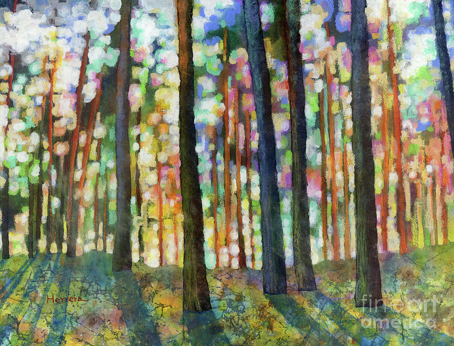 Dreaming Painting - Forest Light by Hailey E Herrera