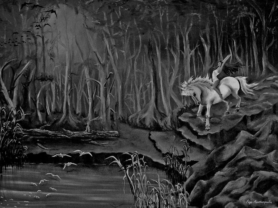 Forest Muse Painting by Faye Anastasopoulou