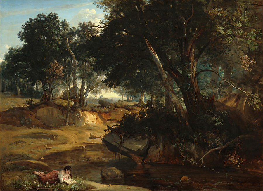 Forest of Fontainebleau 1834  Painting by Camille Corot