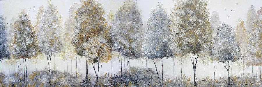 Forest of Gold C Painting by Jean plout