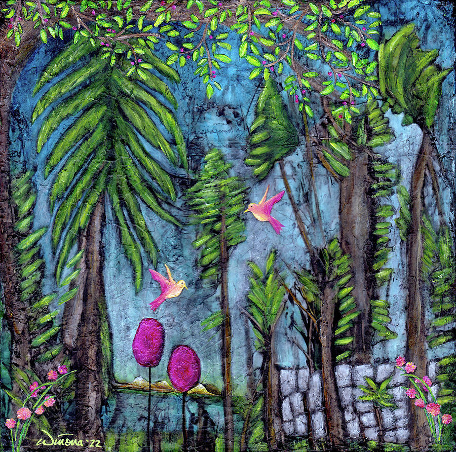Forest of Tranquility Painting by Sunshyne Joyful
