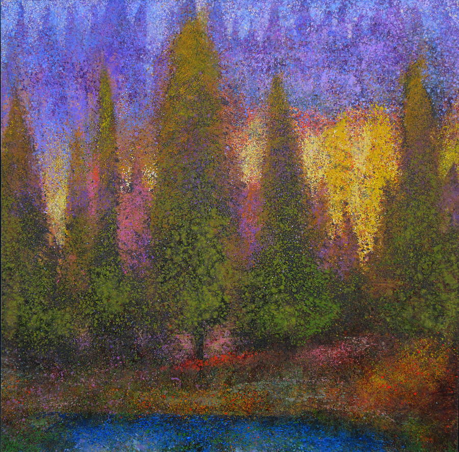 Forest Pond Painting by Gregg Caudell