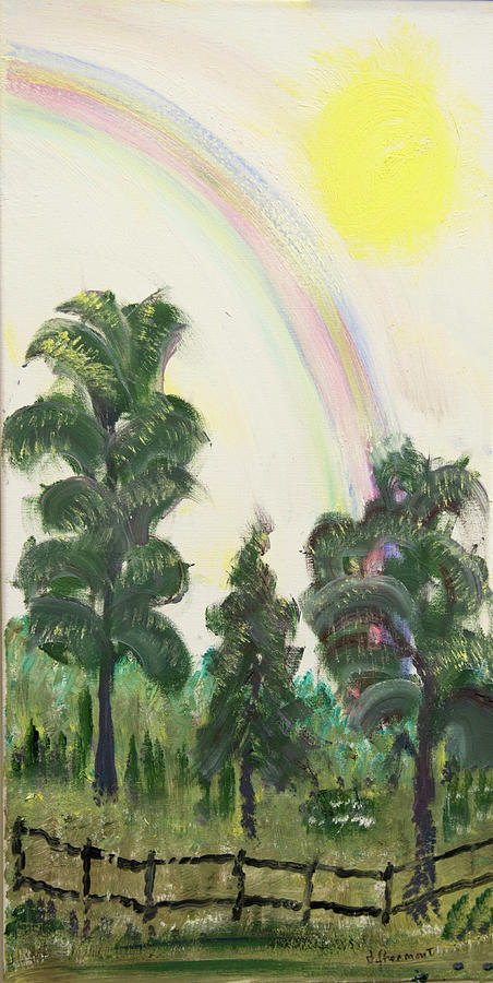 Forest Rainbow Painting by David McCready