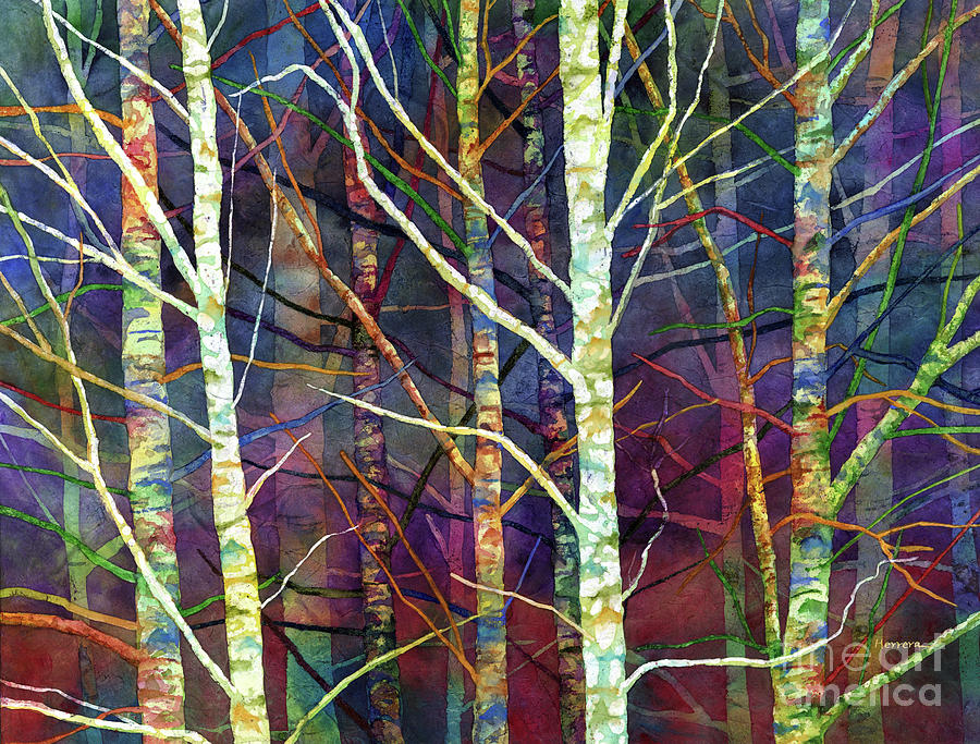 Forest Rhythm-pastel Colors Painting