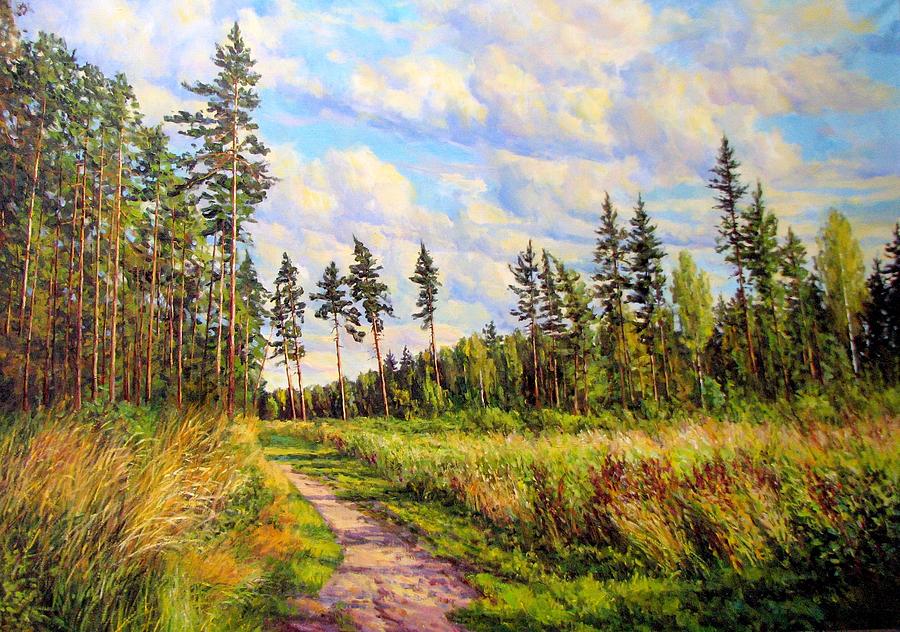 Forest. Road Painting by Kastsov