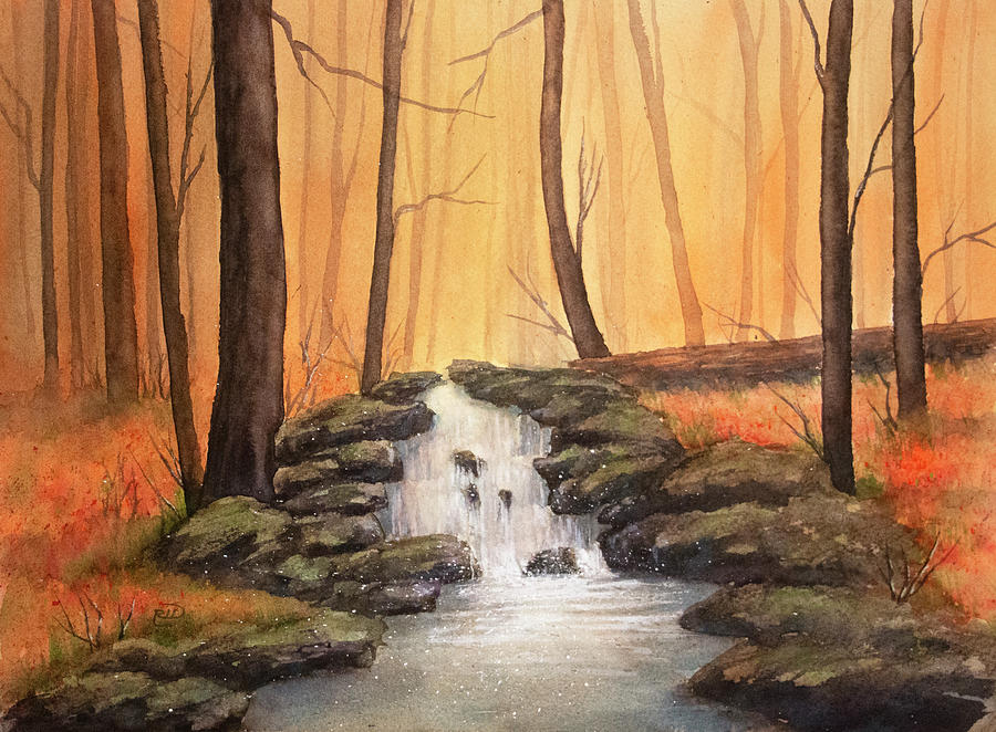 Forest Serenity Painting by Rebecca Davis