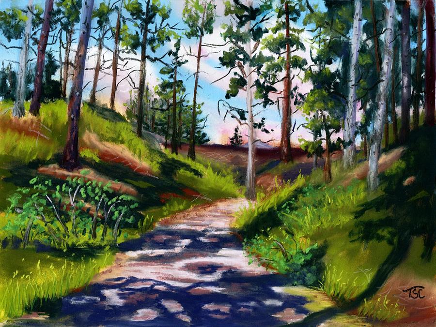 Forest Service Road Painting by Tammy Crawford
