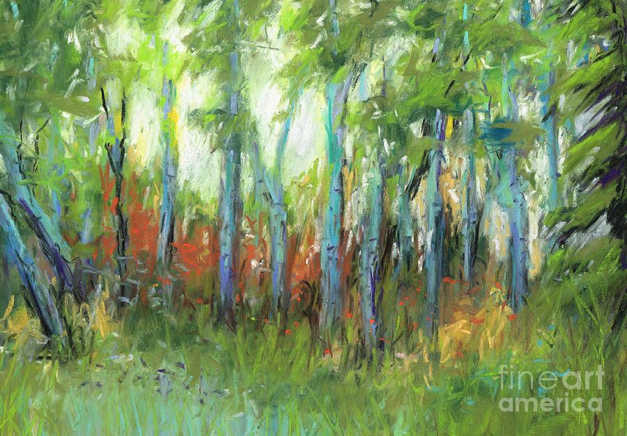 Forest Solitude  Painting by Frances Marino