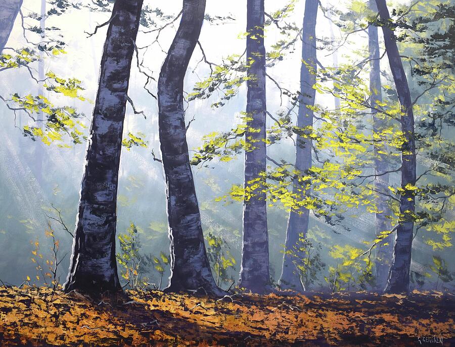 Forest sunlight Painting by Graham Gercken Forest sunlight Painting by Graham Gercken