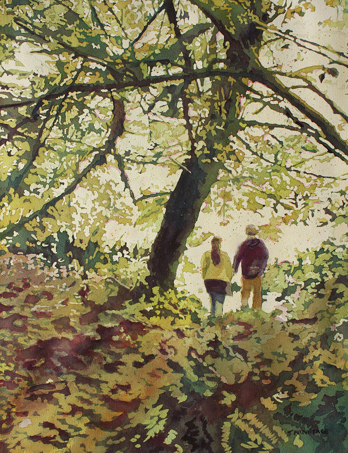 Forest Walk Painting by Jenny Armitage