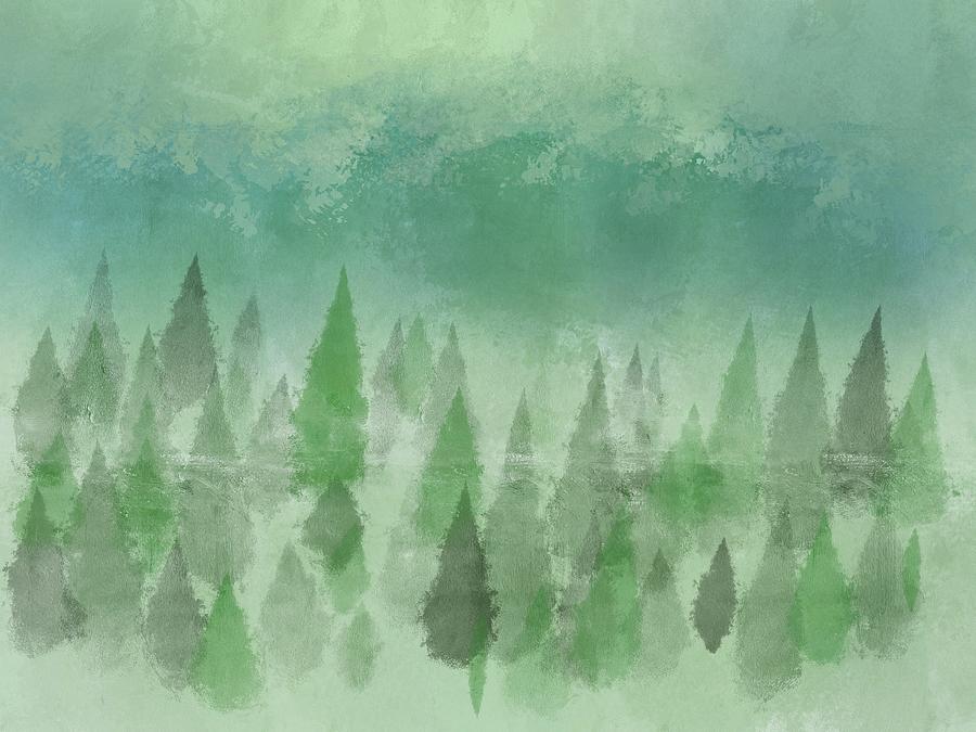 Forest Watercolor Painting by Patricia Piotrak