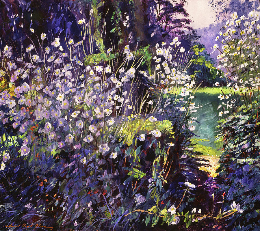 Forest Wildflowers Painting by David Lloyd Glover