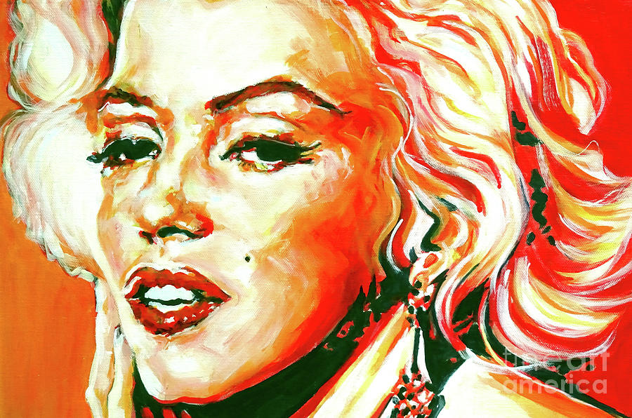 Forever American Dream Woman - Marylin Monroe Painting by Tanya Filichkin