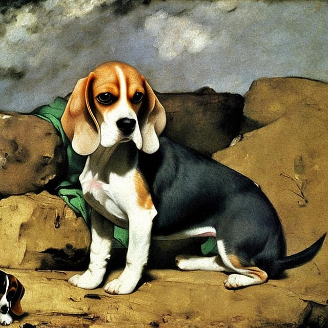 Beagle Painting - Forever Faithful by Beongwan KO