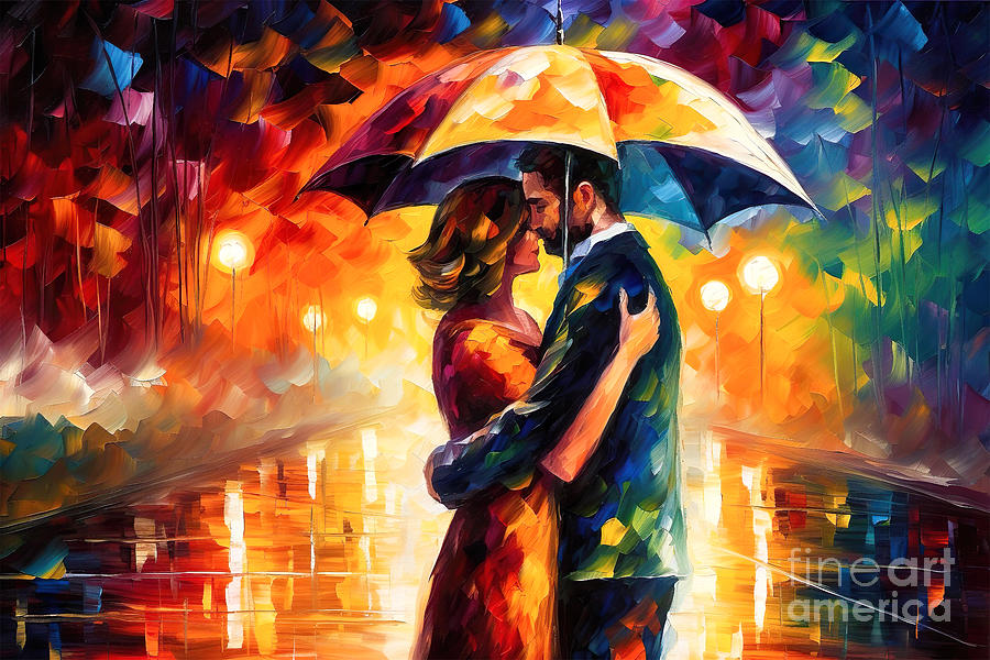Impressionism Painting - Forever Love by Mark Ashkenazi