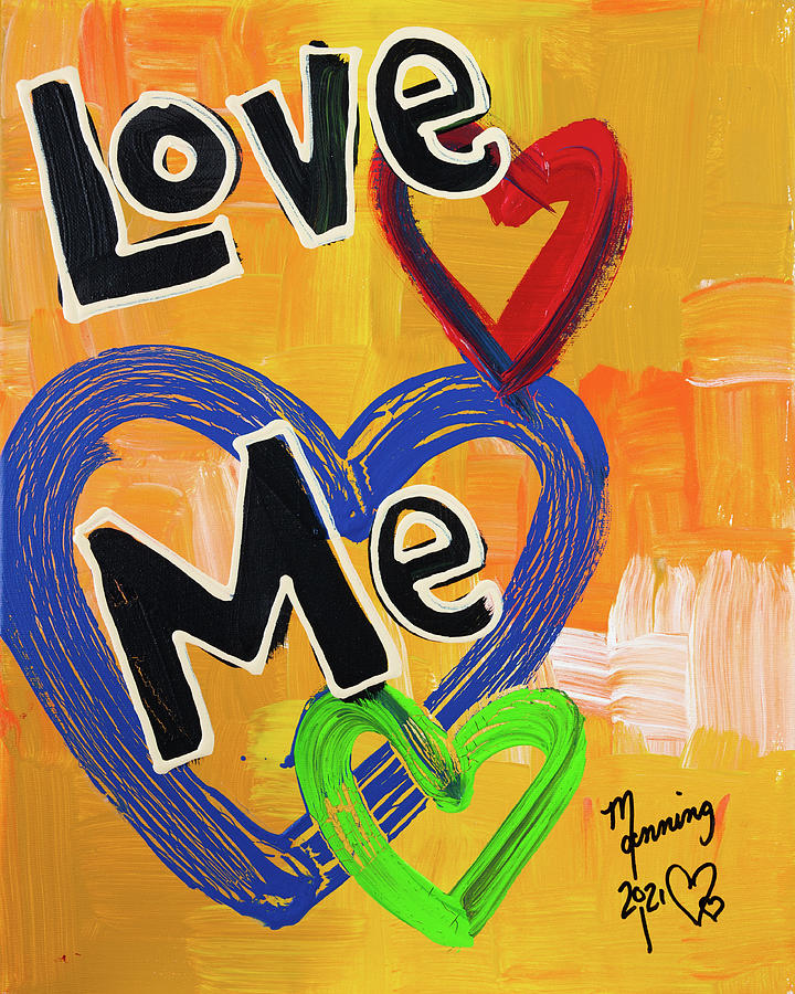 Forever Love NY-W21-FLV-023 Painting by Richard Sean Manning