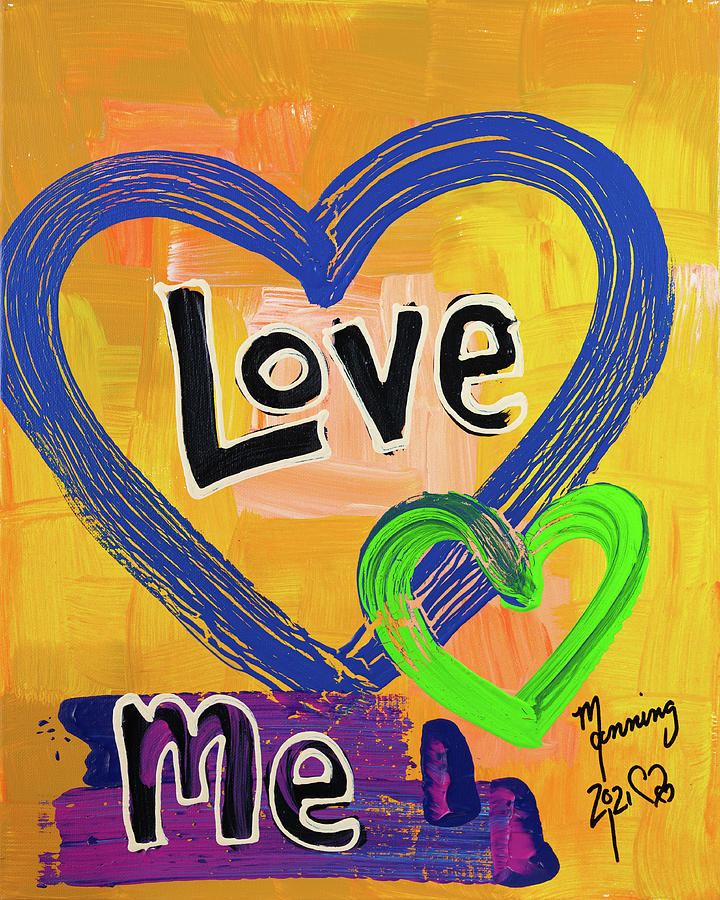 Forever Love NY-W21-FLV-024 Painting by Richard Sean Manning